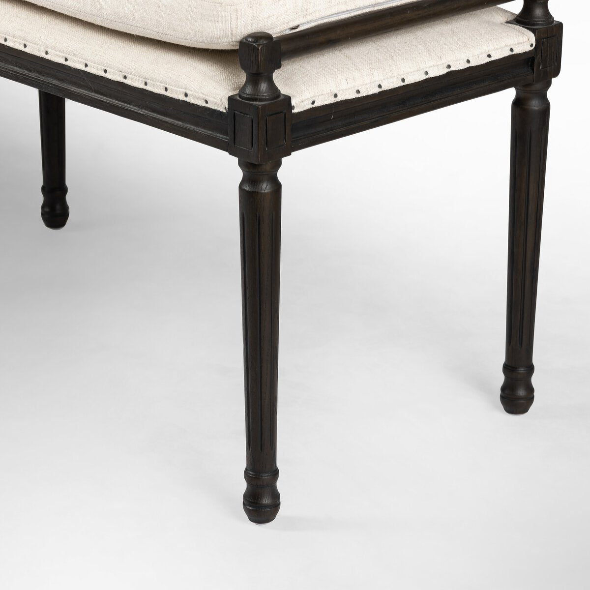 Four Hands Lucille Dining Bench 67in Performance Fabric Alcala Cream