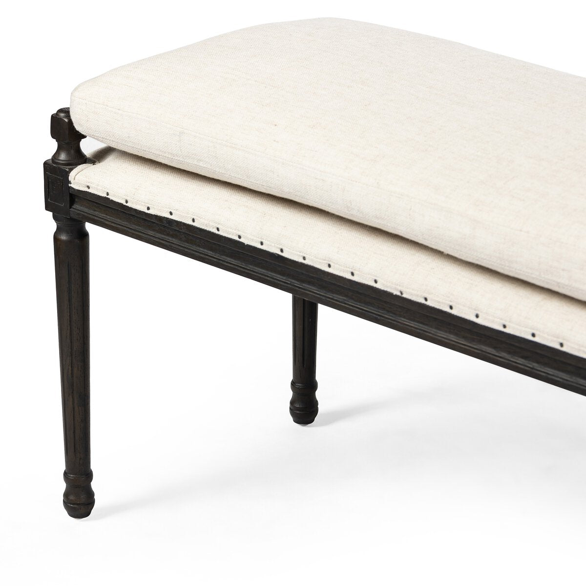 Four Hands Lucille Dining Bench 67in Performance Fabric Alcala Cream