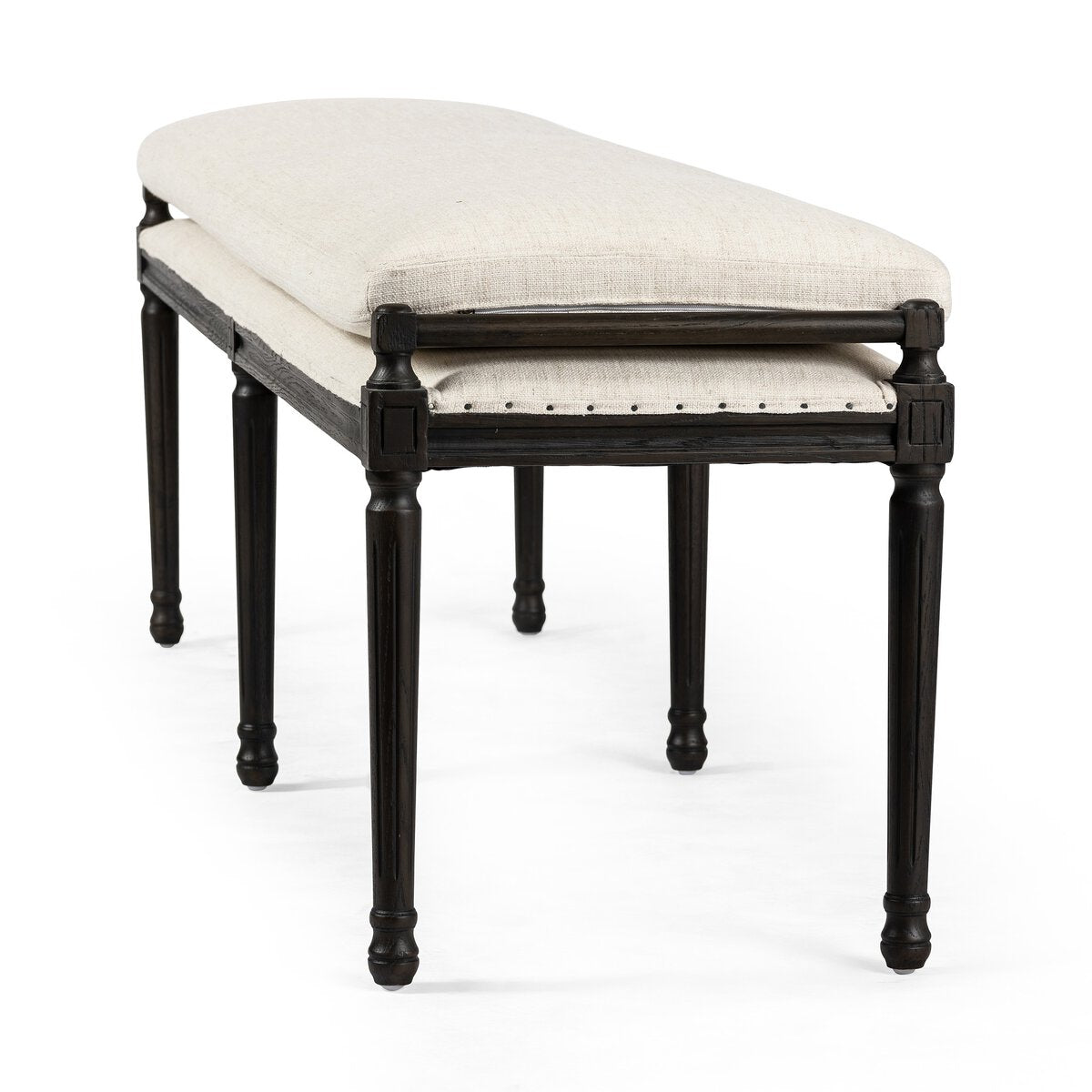 Four Hands Lucille Dining Bench 67in Performance Fabric Alcala Cream