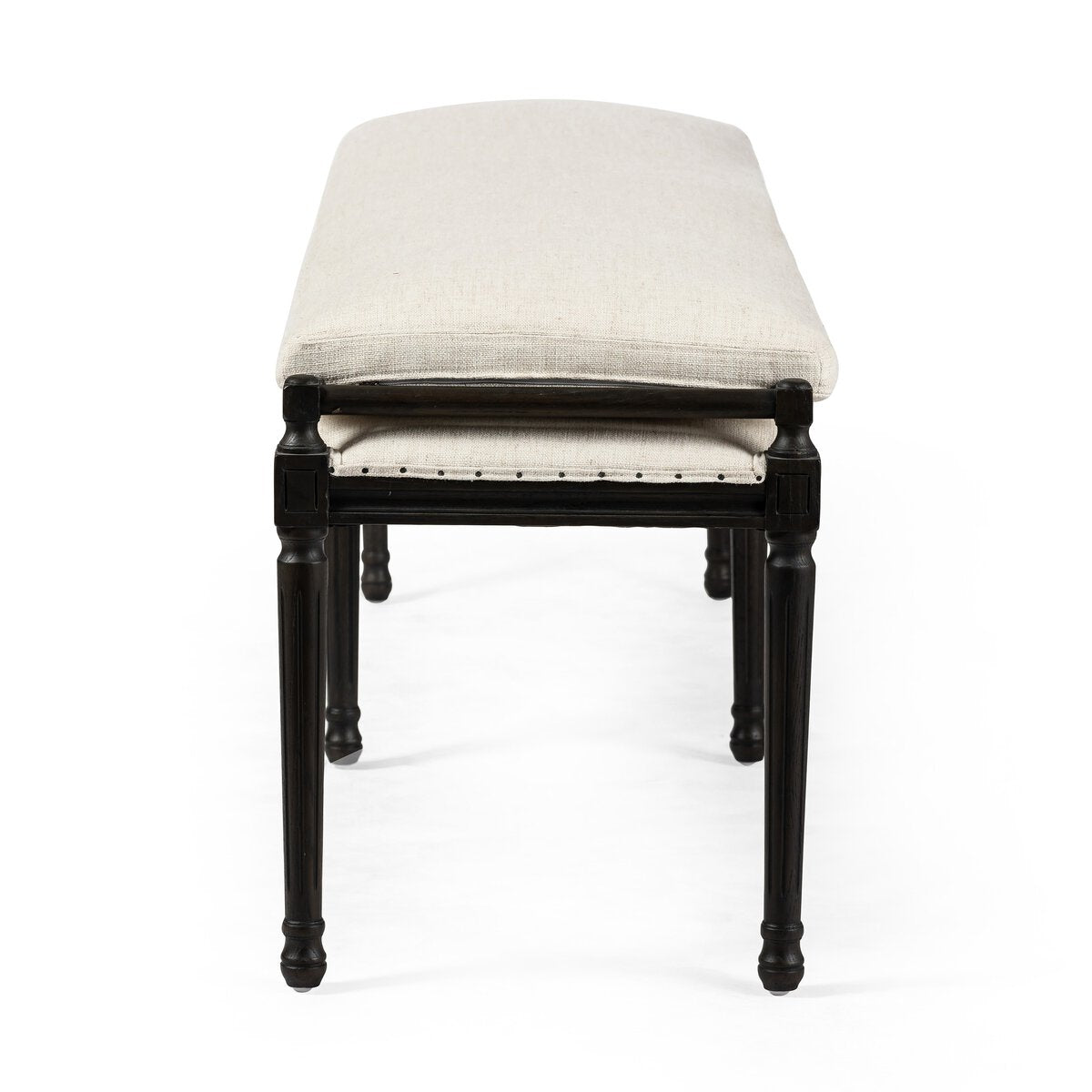 Four Hands Lucille Dining Bench 67in Performance Fabric Alcala Cream