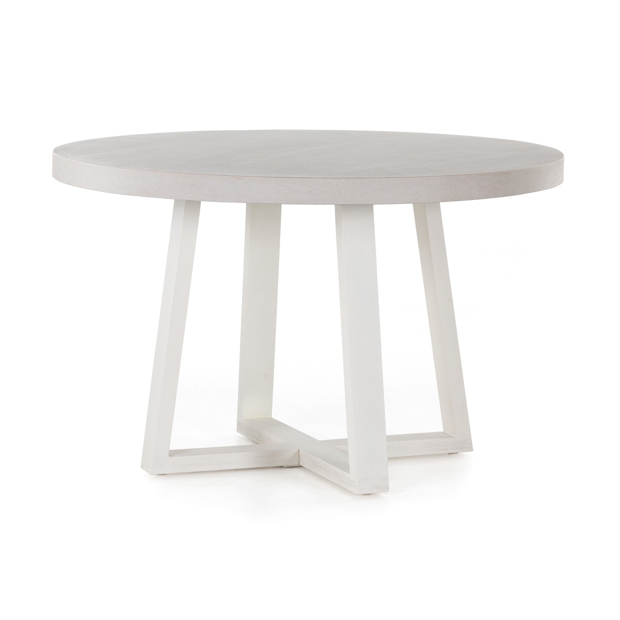 Cyrus Outdoor Round Dining Table Natural Sand 48-Inch