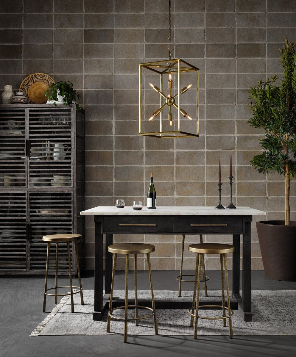 Four Hands Westwood Hand-Wrought Iron Bar and Counter Stool