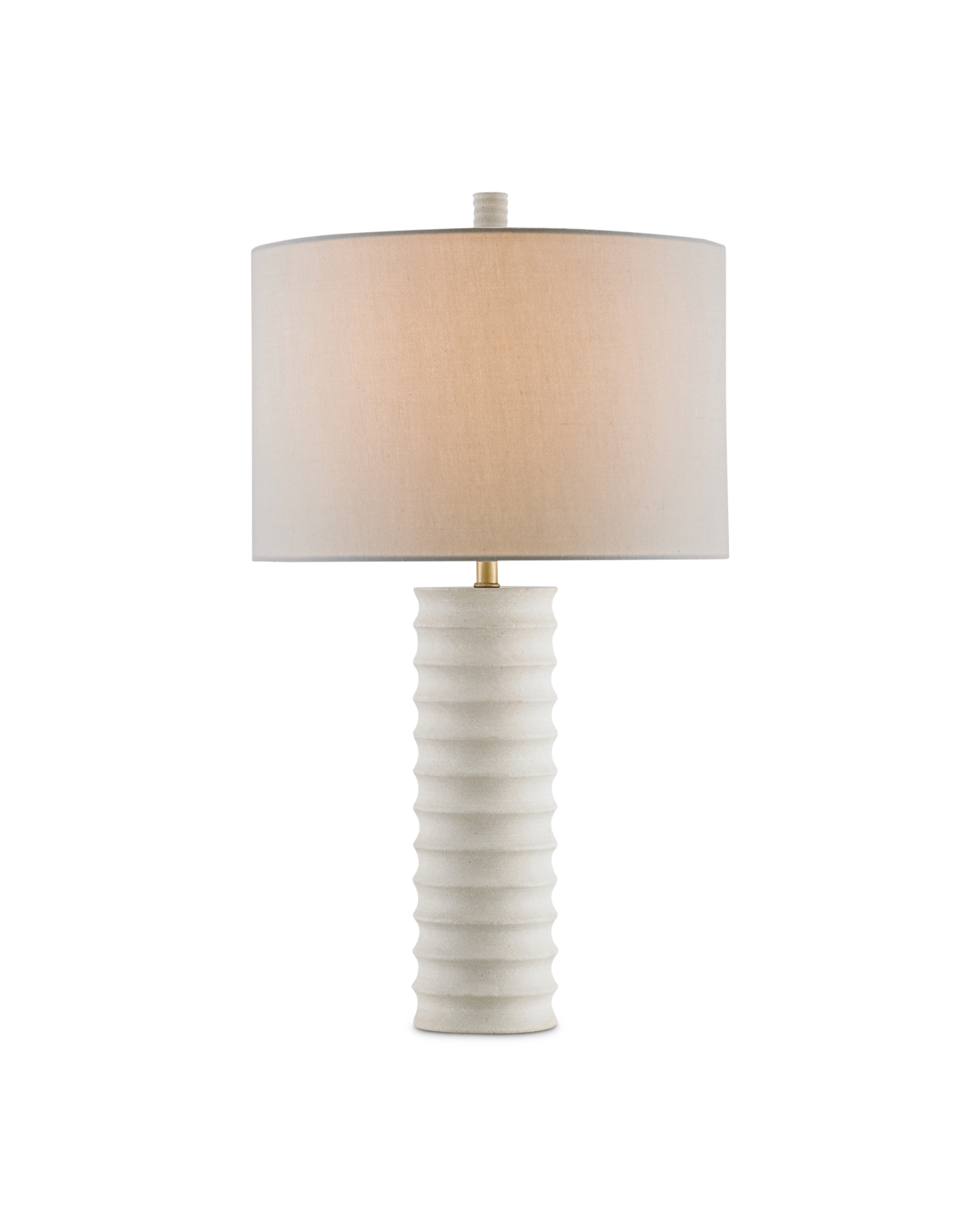Currey & Company Snowdrop White Sandstone Table Lamp