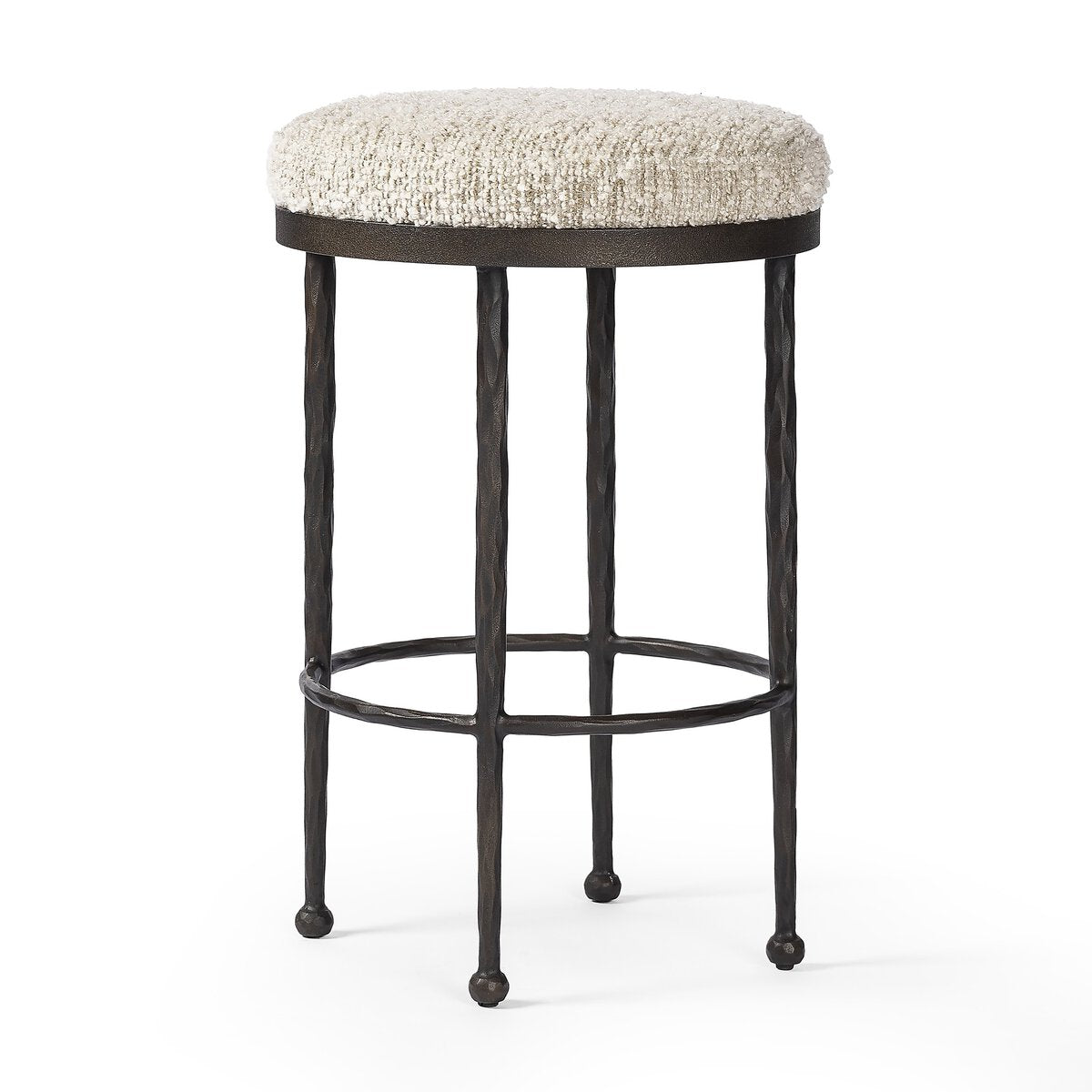Four Hands Corinne Bar + Counter Stool Hammered Bronze