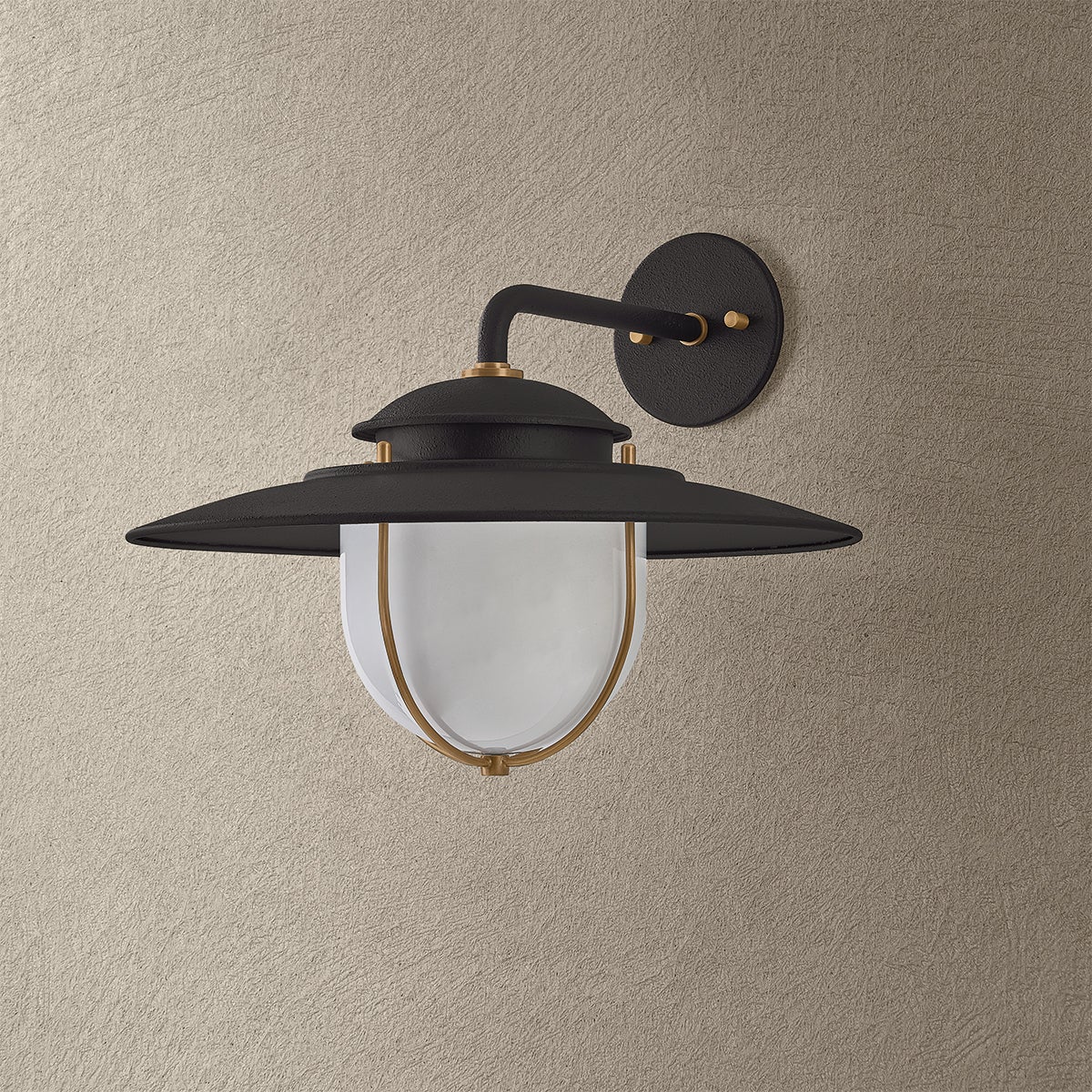 Troy Lighting Greentree Wall Sconce Forged Iron Patina Brass