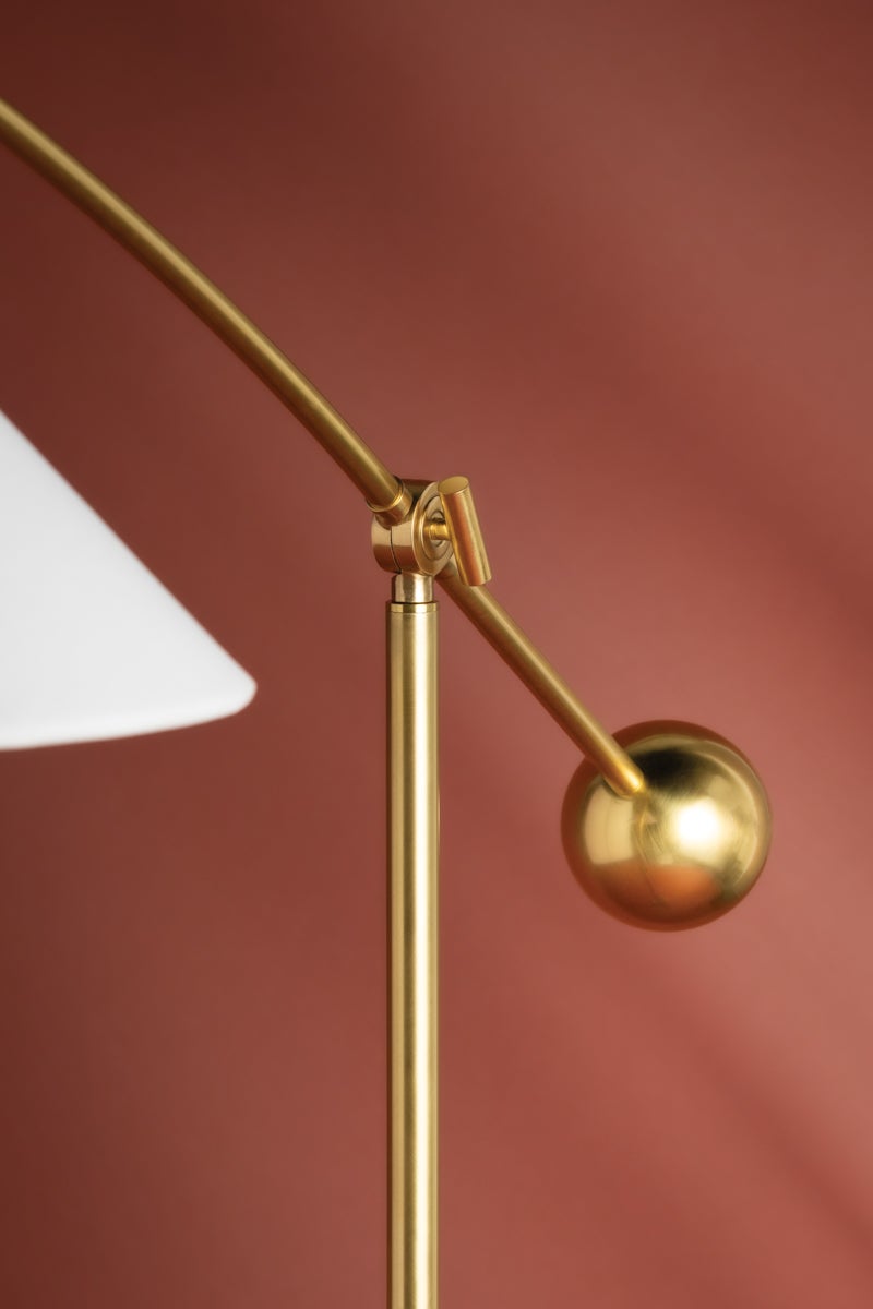Mitzi Birdie Floor Lamp Aged Brass