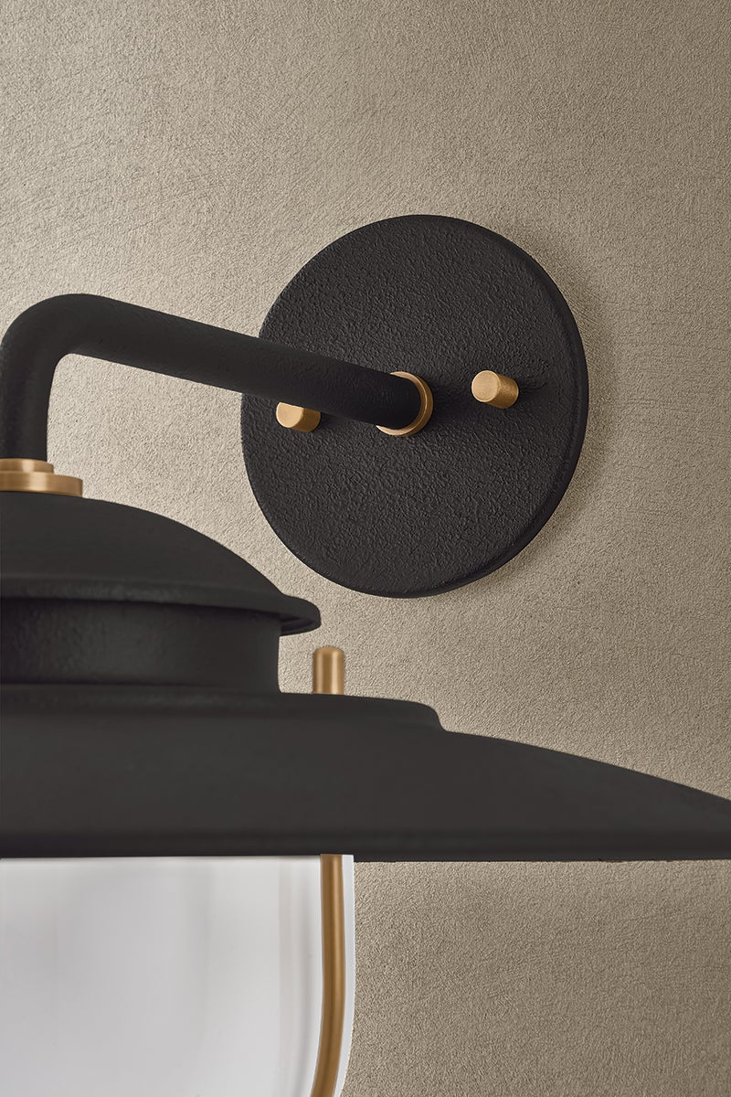 Troy Lighting Greentree Wall Sconce Forged Iron Patina Brass
