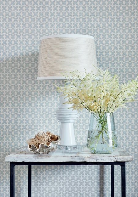 Thibaut Zion Embossed Geometric Wallpaper Mineral