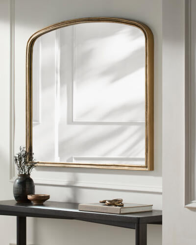 Anemoi Accent Mirror Plated Gold Aluminum 36in x 44in