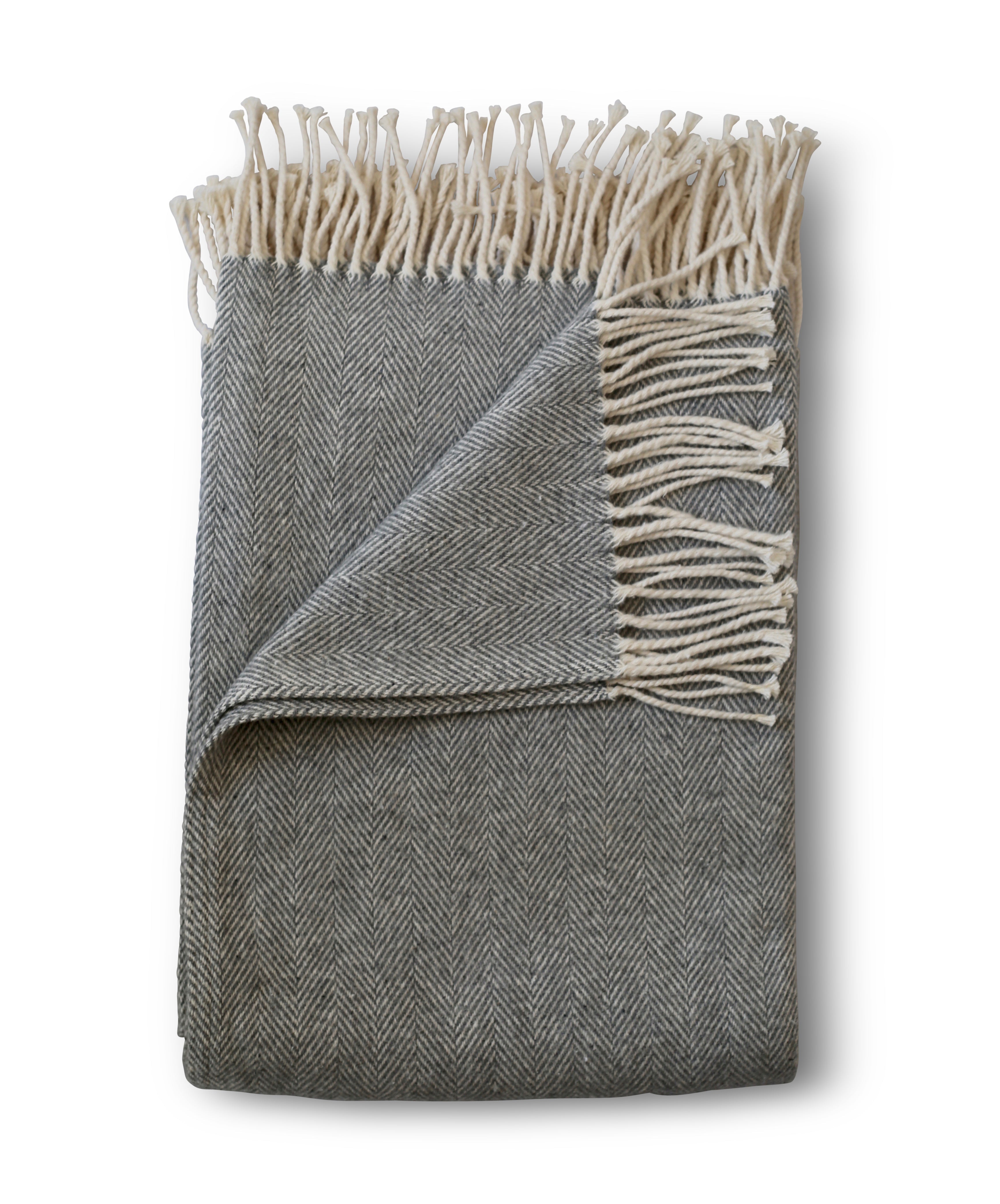 Evangeline Herringbone 100% Cotton Luxury Throw Blanket