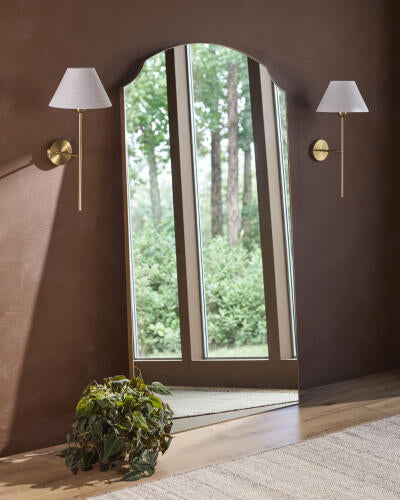 Surya GALA-1004 Arch Top Full Length Mirror Iron Frame