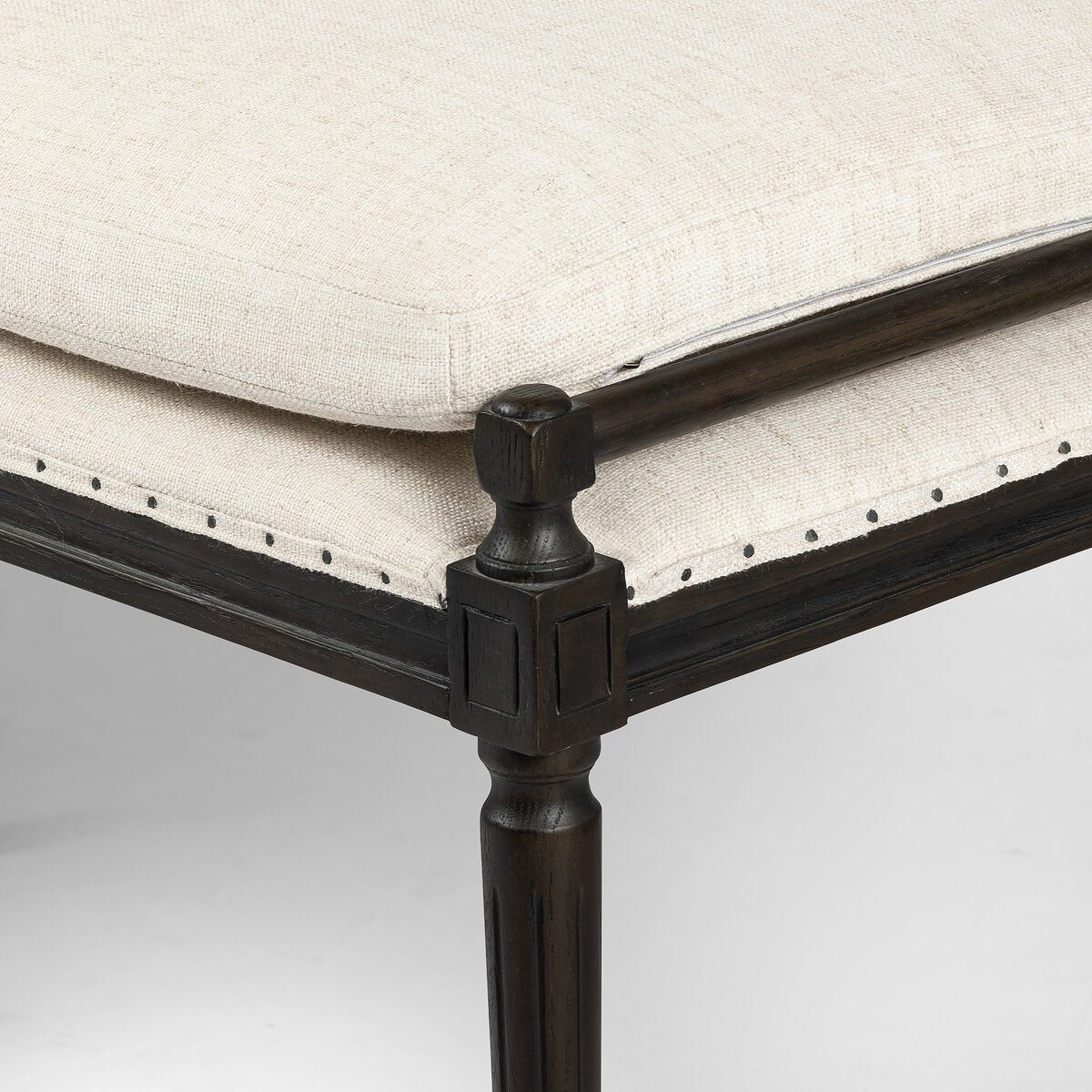 Four Hands Lucille Dining Bench 67in Performance Fabric Alcala Cream