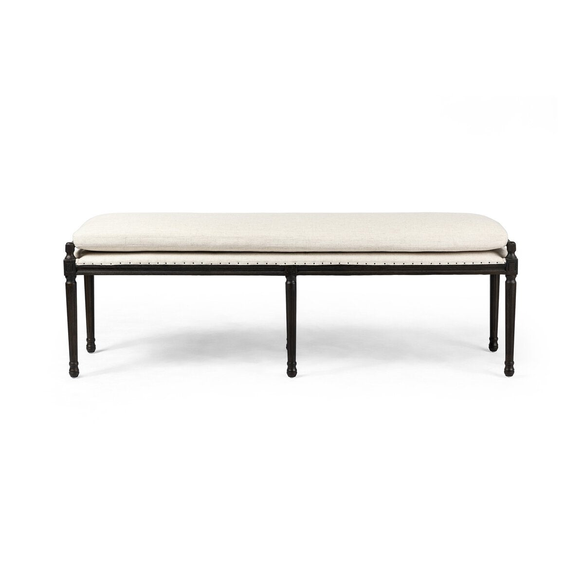 Four Hands Lucille Dining Bench 67in Performance Fabric Alcala Cream