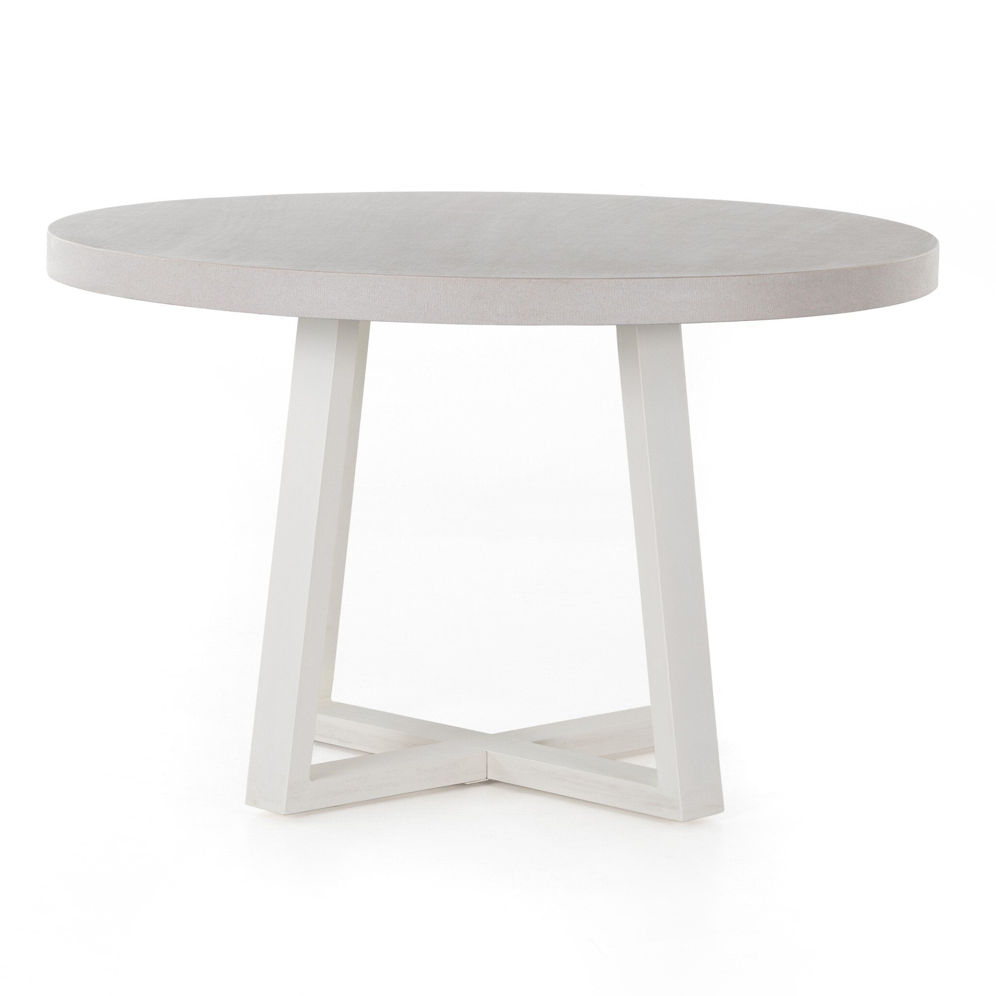 Cyrus Outdoor Round Dining Table Natural Sand 48-Inch