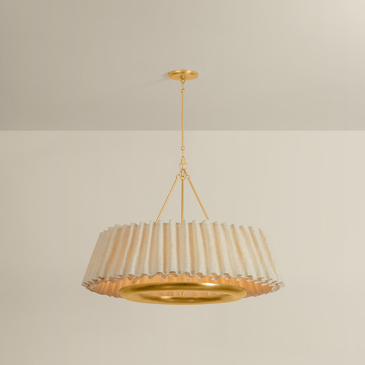 Hudson Valley Lighting Beechford Chandelier Vintage Gold Leaf 39.5in