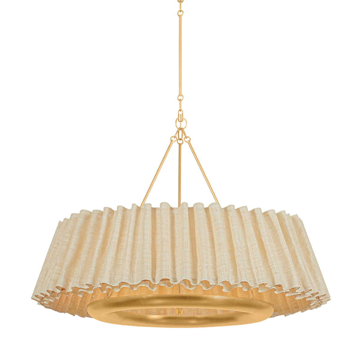 Hudson Valley Lighting Beechford Chandelier Vintage Gold Leaf 39.5in