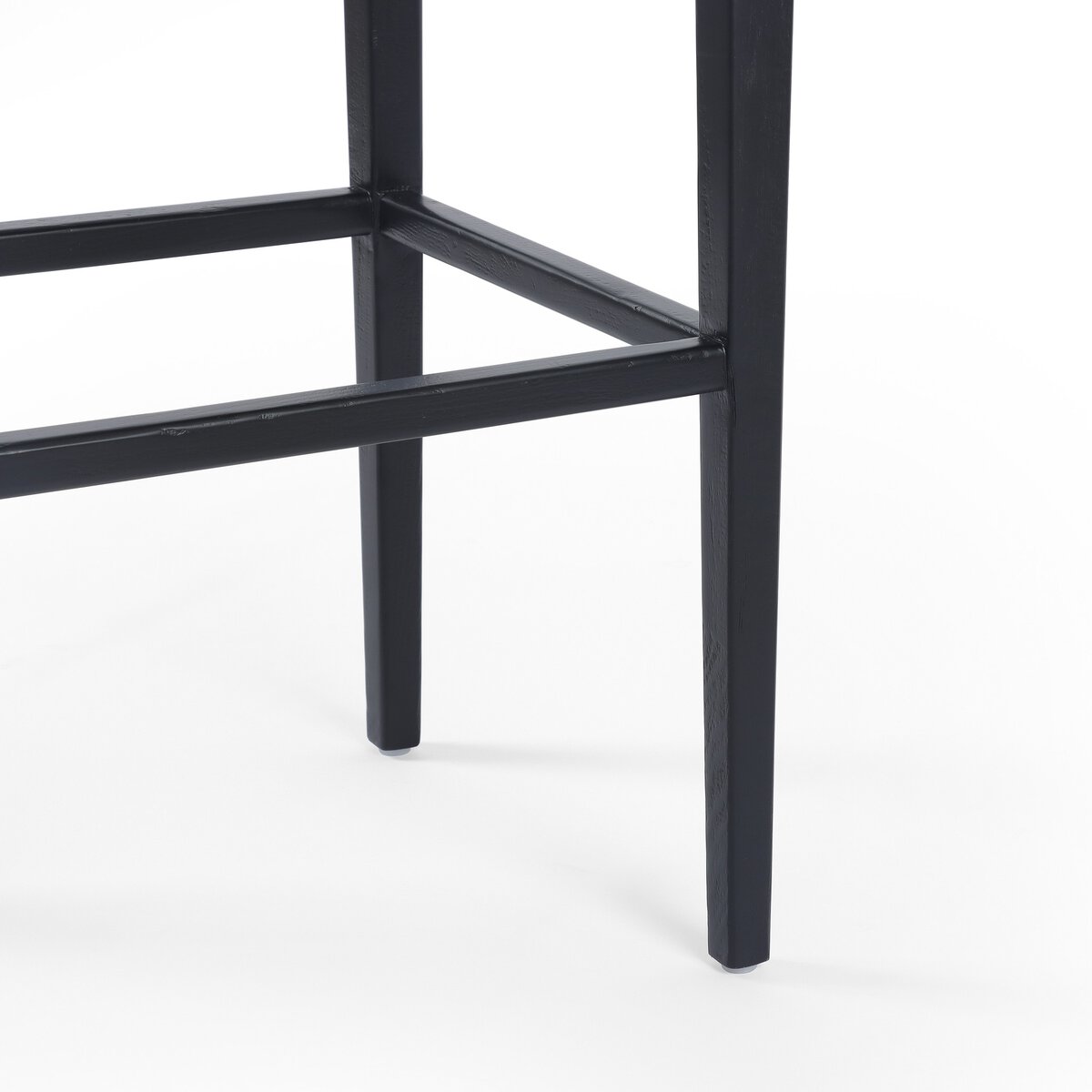 Four Hands Veka Counter Stool Savile Flax Brushed Ebony Cane