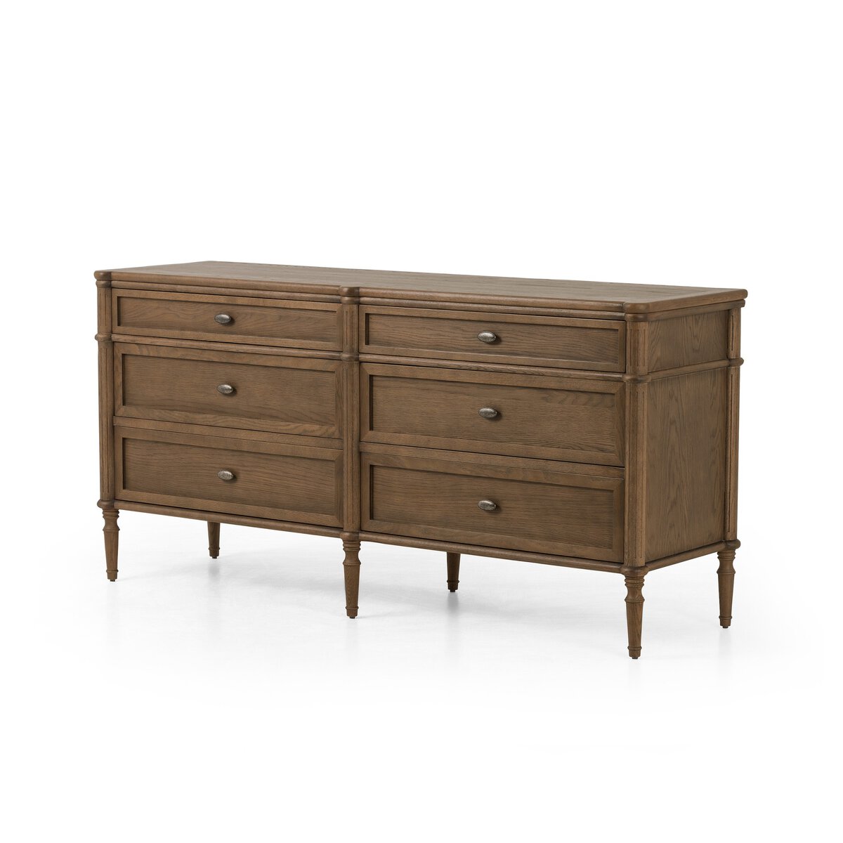 Four Hands Toulouse 6 Drawer Dresser Toasted Oak Veneer