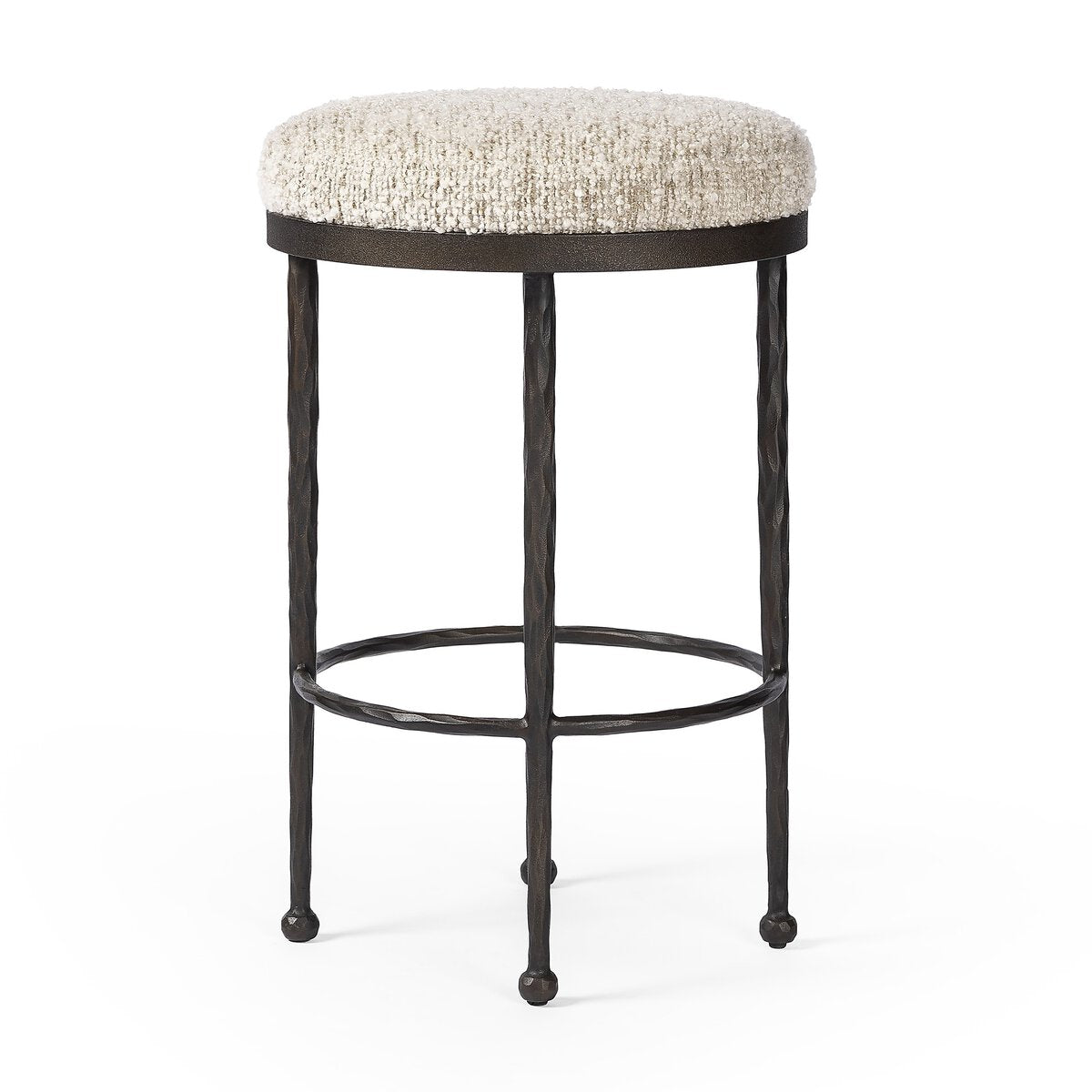 Four Hands Corinne Bar + Counter Stool Hammered Bronze