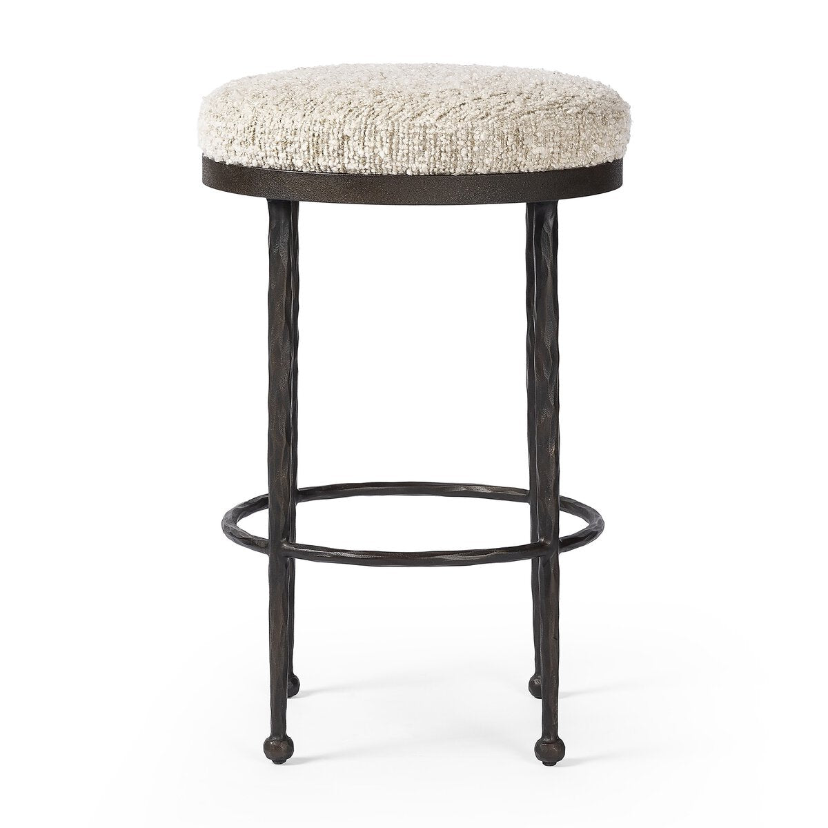 Four Hands Corinne Bar + Counter Stool Hammered Bronze