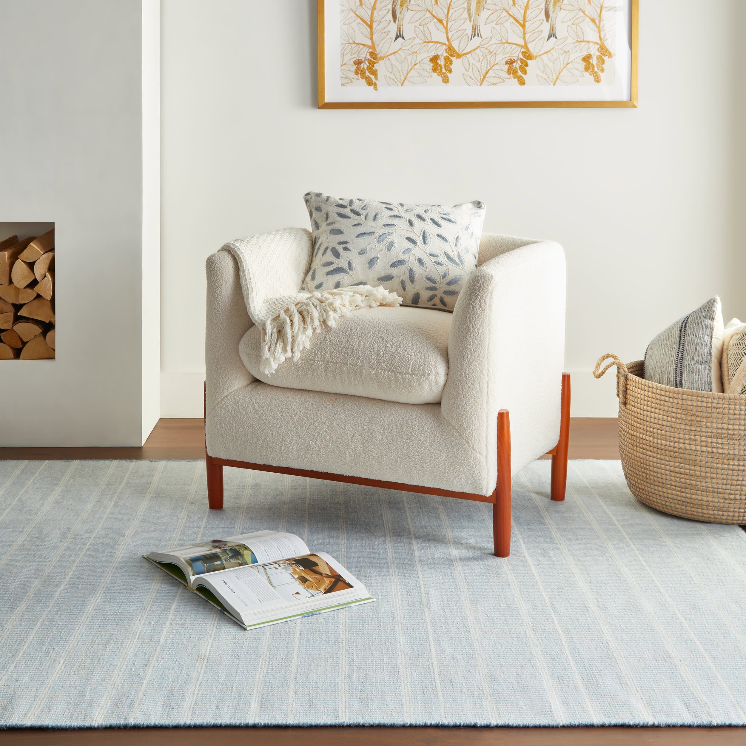 Annie Selke Samson Handwoven Indoor/Outdoor Rug Swedish Blue