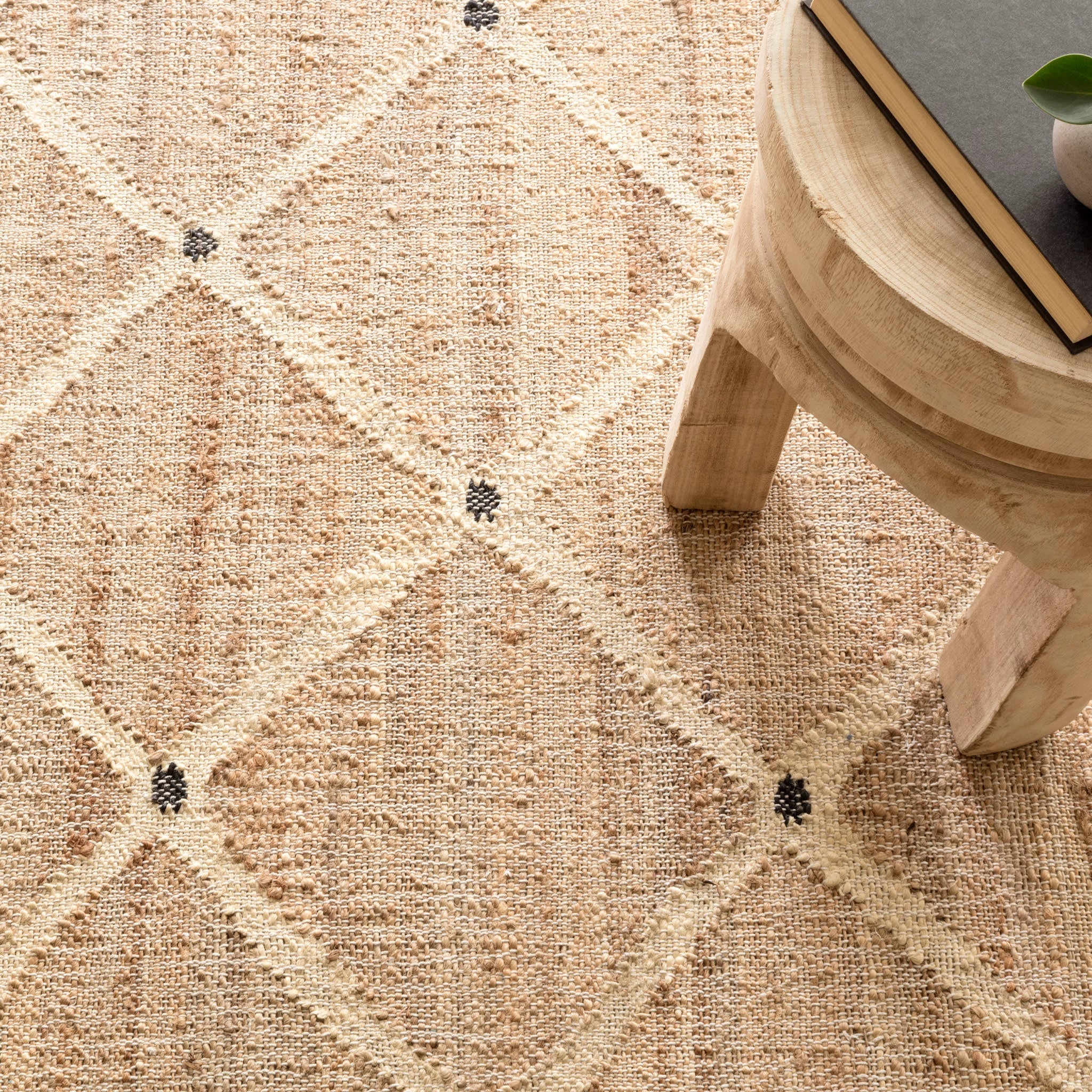 Annie Selke Kali Handwoven Jute Rug Natural