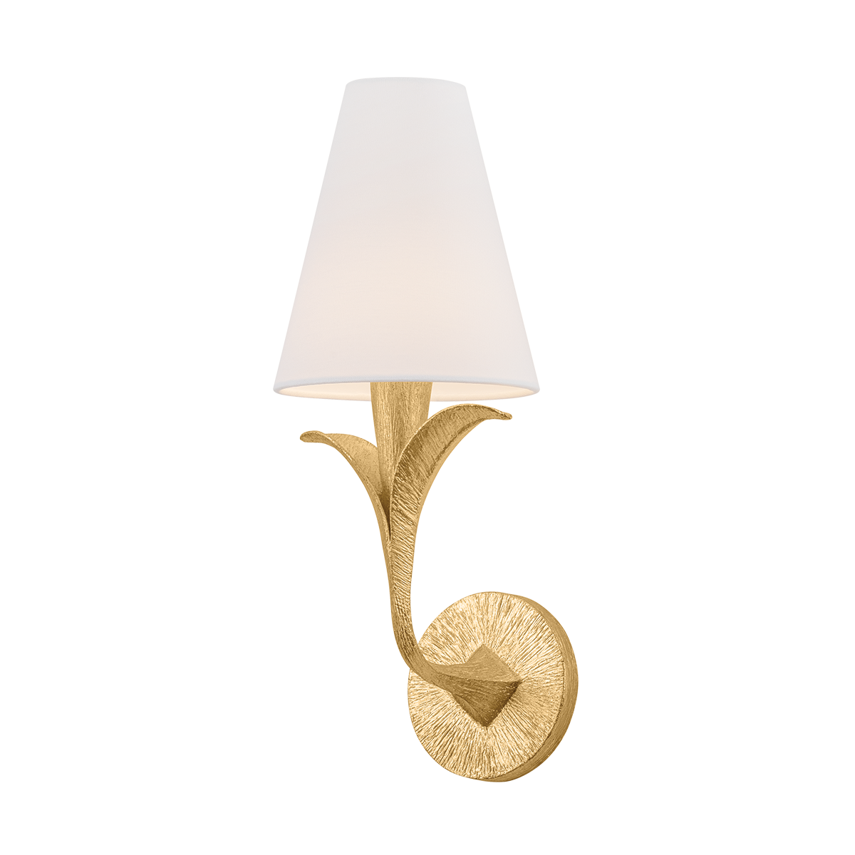 Troy Lighting Quill Wall Sconce Gilded Ivory 1-Light