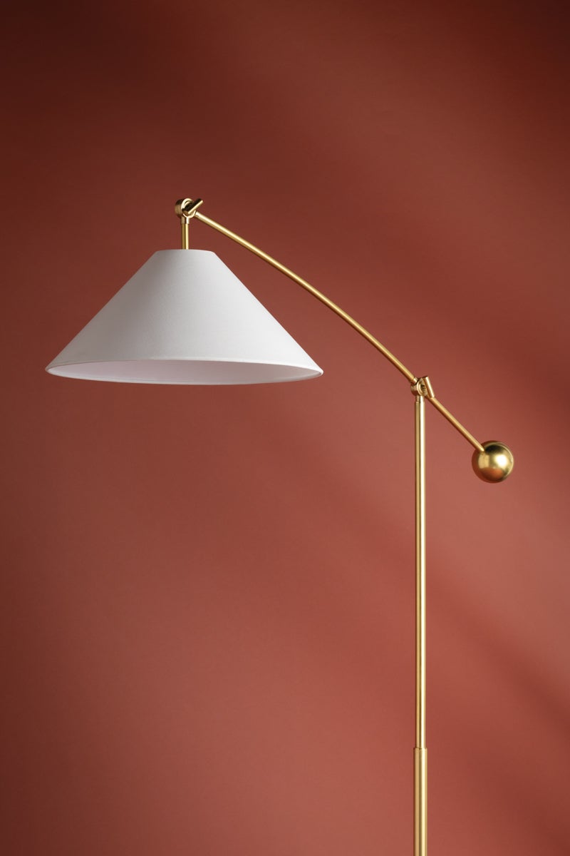 Mitzi Birdie Floor Lamp Aged Brass