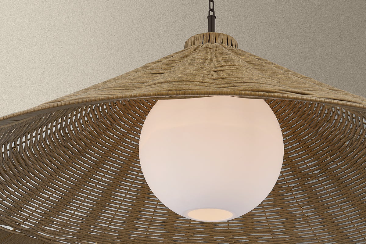 Troy Lighting Devlin Large Pendant Light 44in Bronze