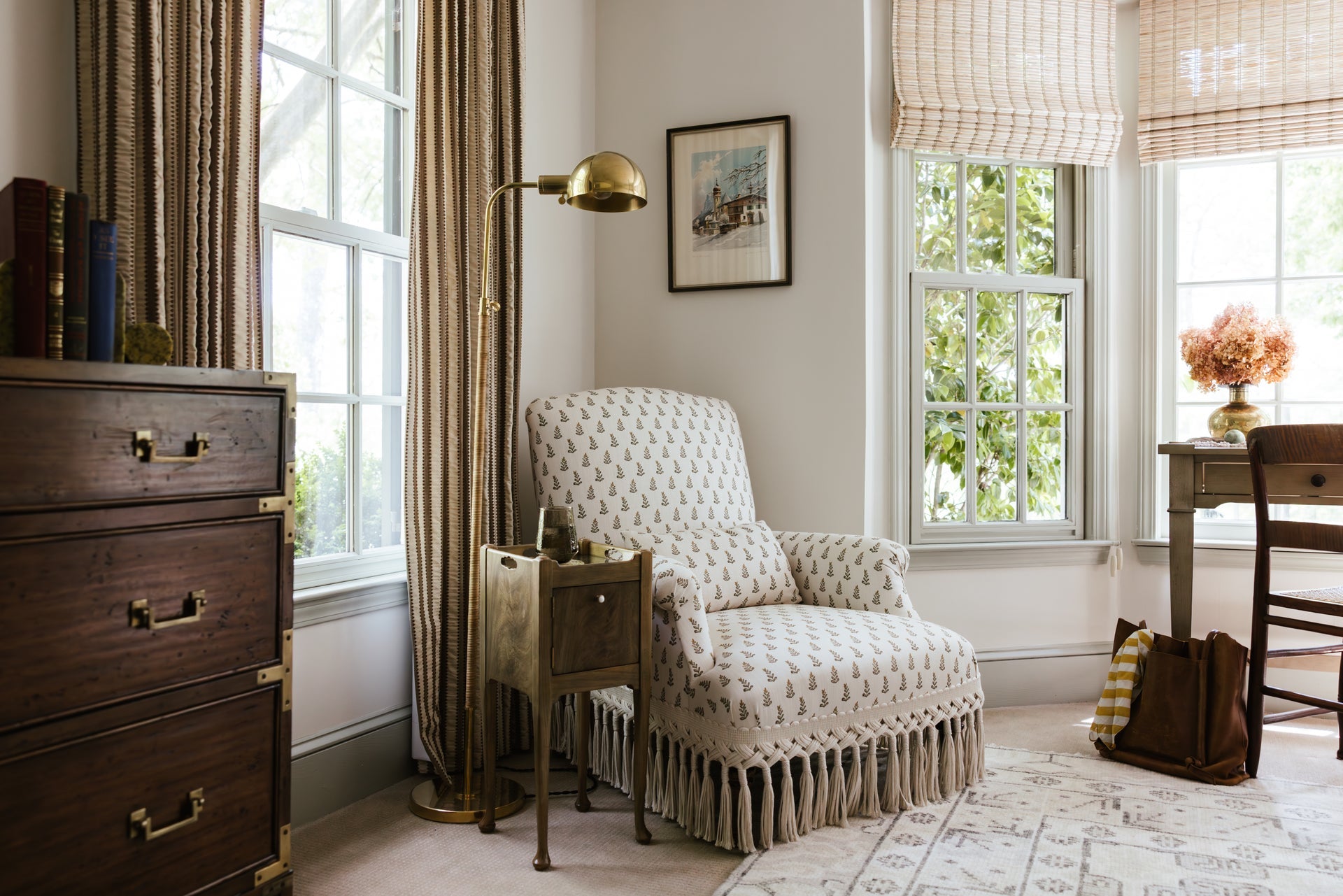 Hudson Valley Lighting Devon Floor Lamp Aged Brass
