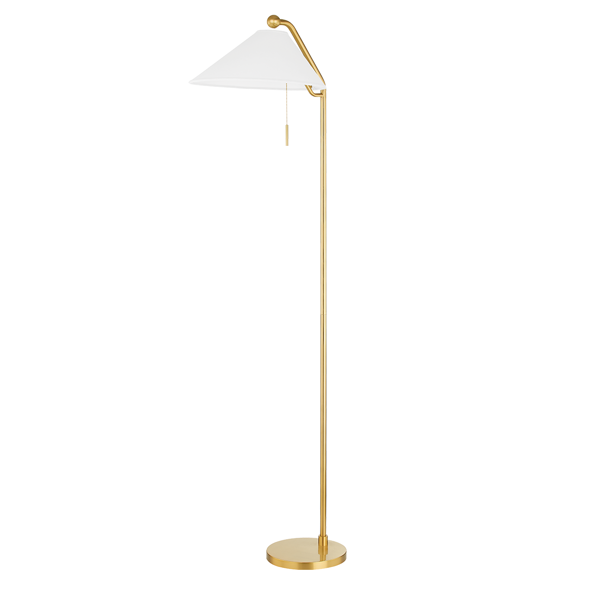 Mitzi Aisa Floor Lamp Mid-Century Modern Shell Shaped Shade