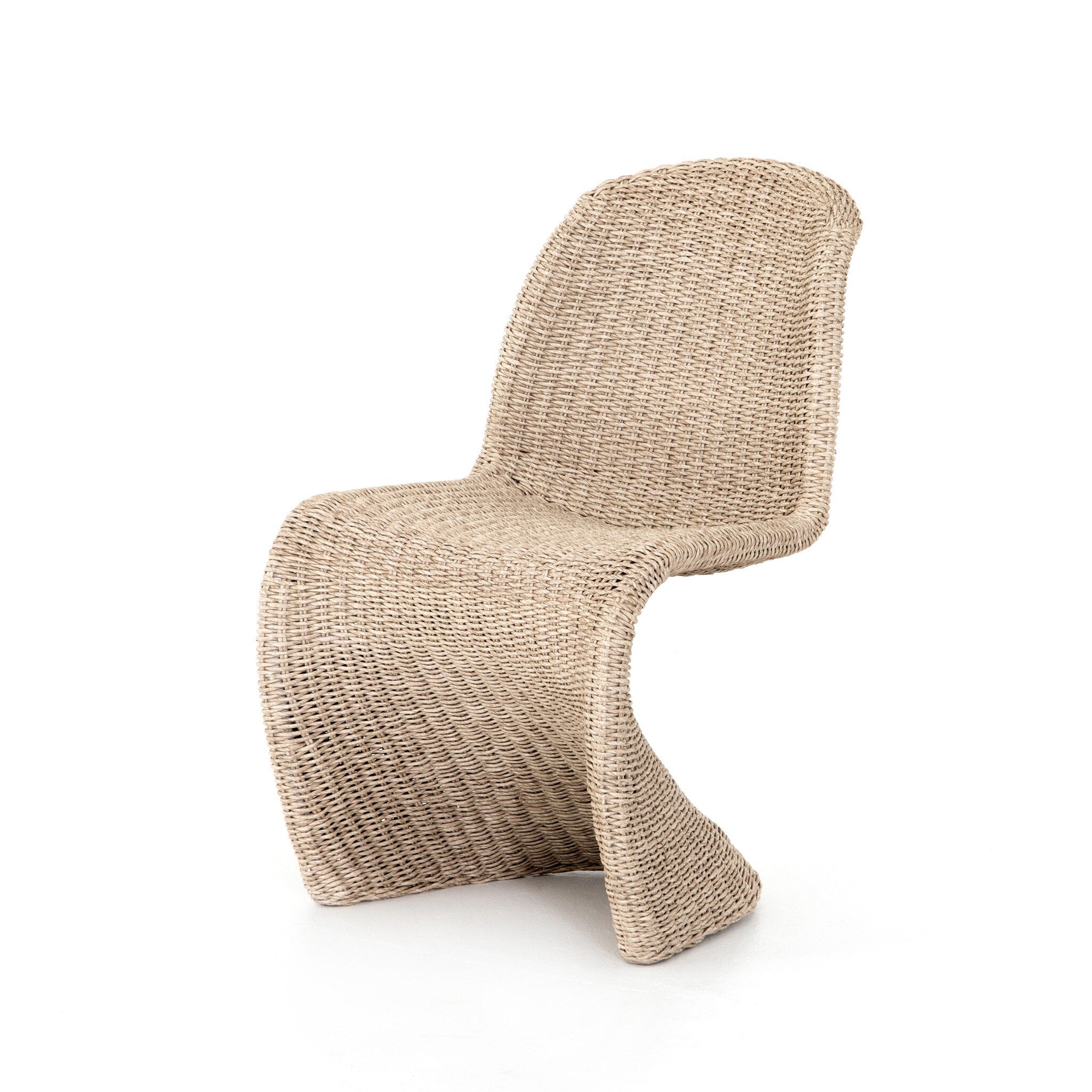 Four Hands Portia Modern Outdoor Dining Chair All-Weather Wicker