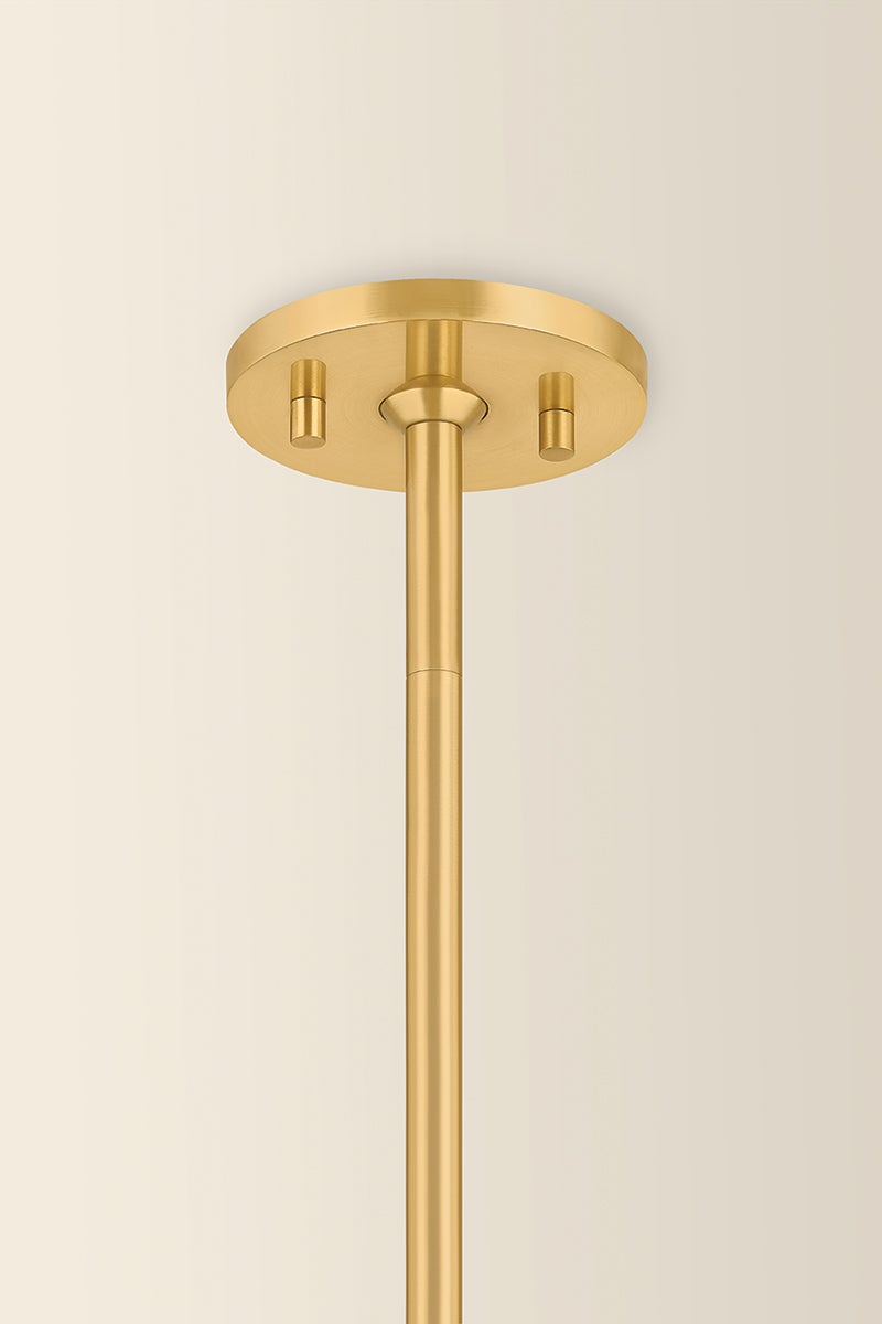 Mitzi Kristen 4-Light Chandelier in Aged Brass Finish