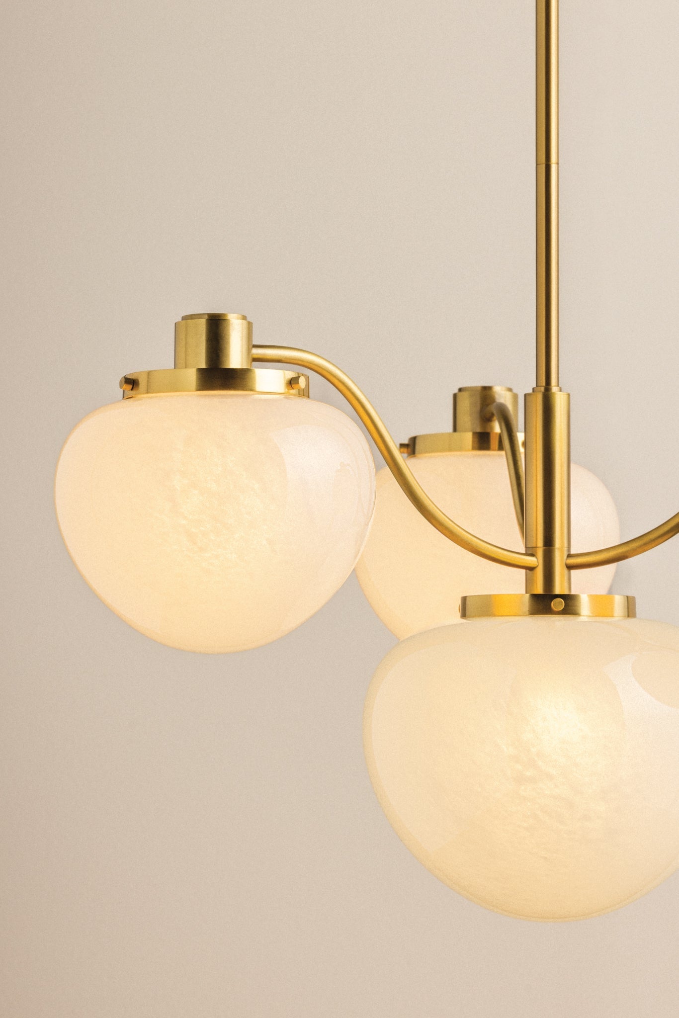 Mitzi Kristen 4-Light Chandelier in Aged Brass Finish
