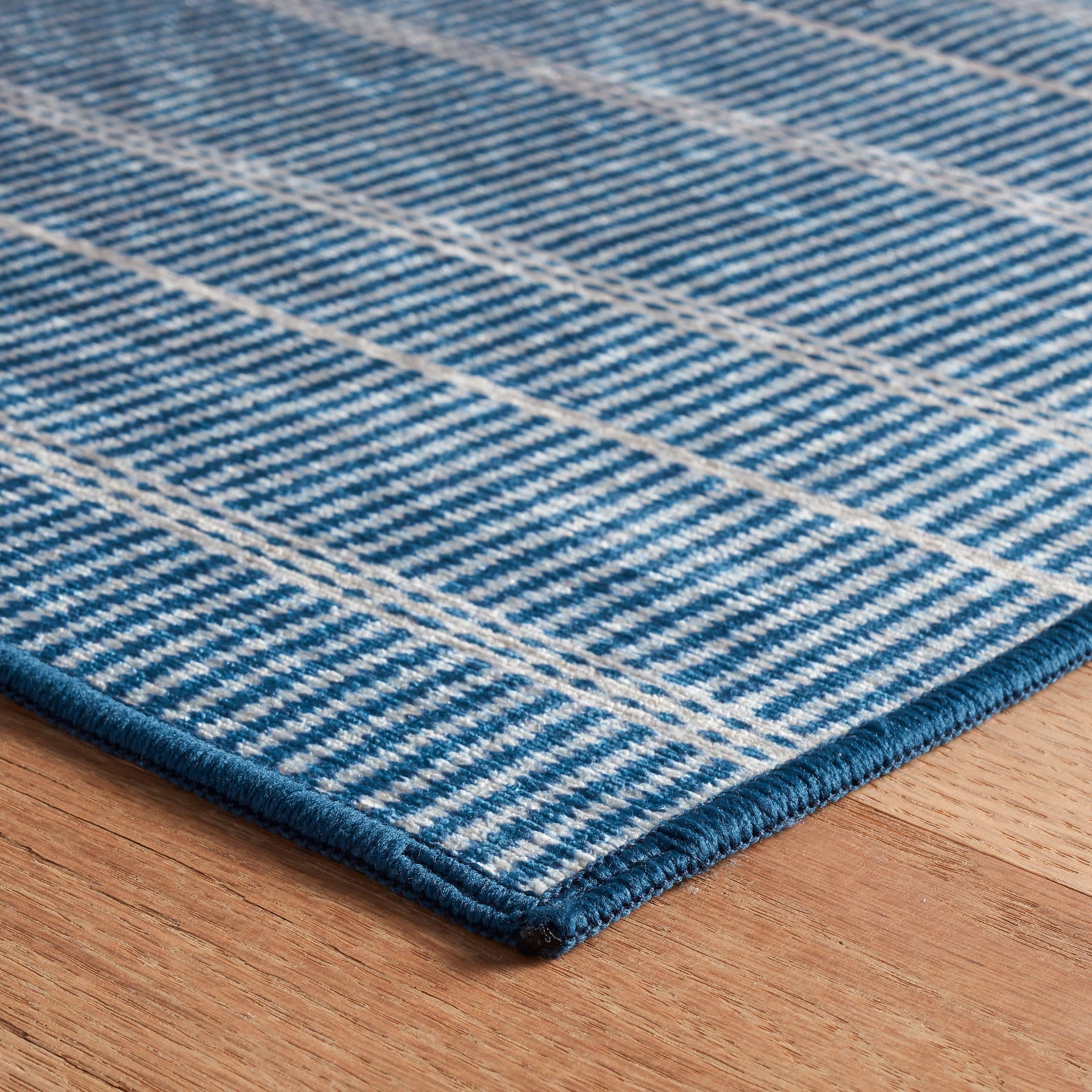 Annie Selke Bunny Williams Samson Machine Washable Area Rug Navy