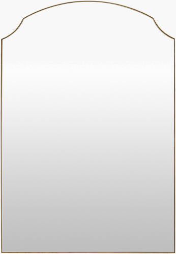 LIVABLISS Landon Arched Accent Mirror Antiqued Gold Iron