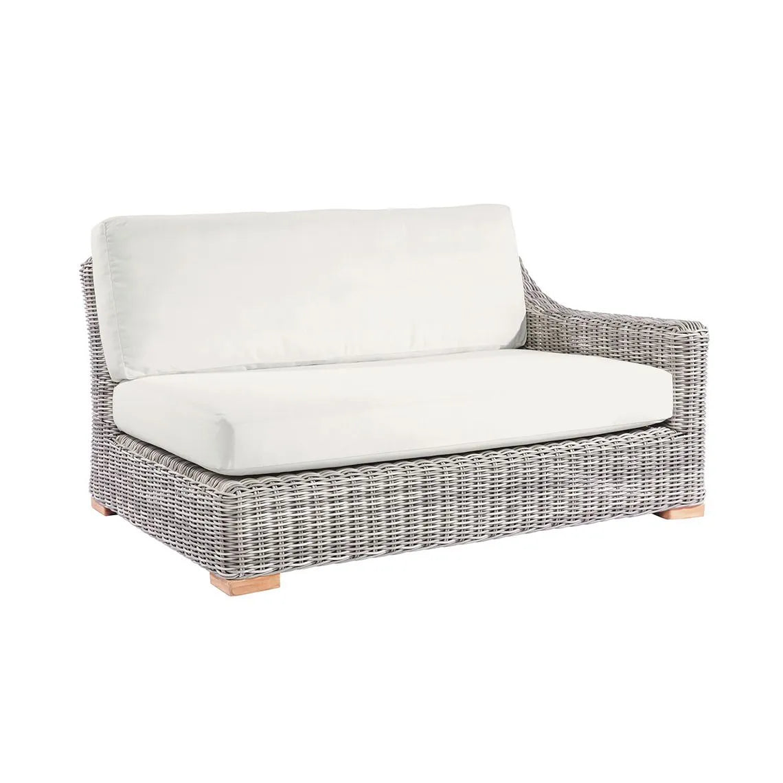 Kingsley Bate Tortola Right Arm Settee All-Weather Wicker