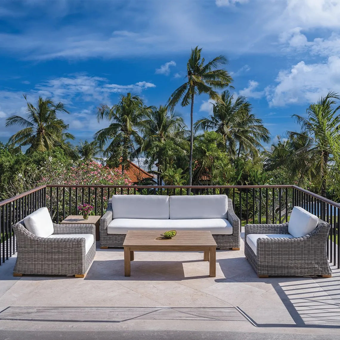 Kingsley Bate Tortola Wicker Outdoor Lounge Chair